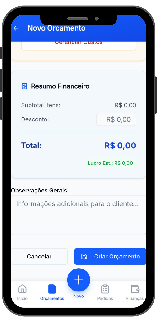 Resumo Financeiro